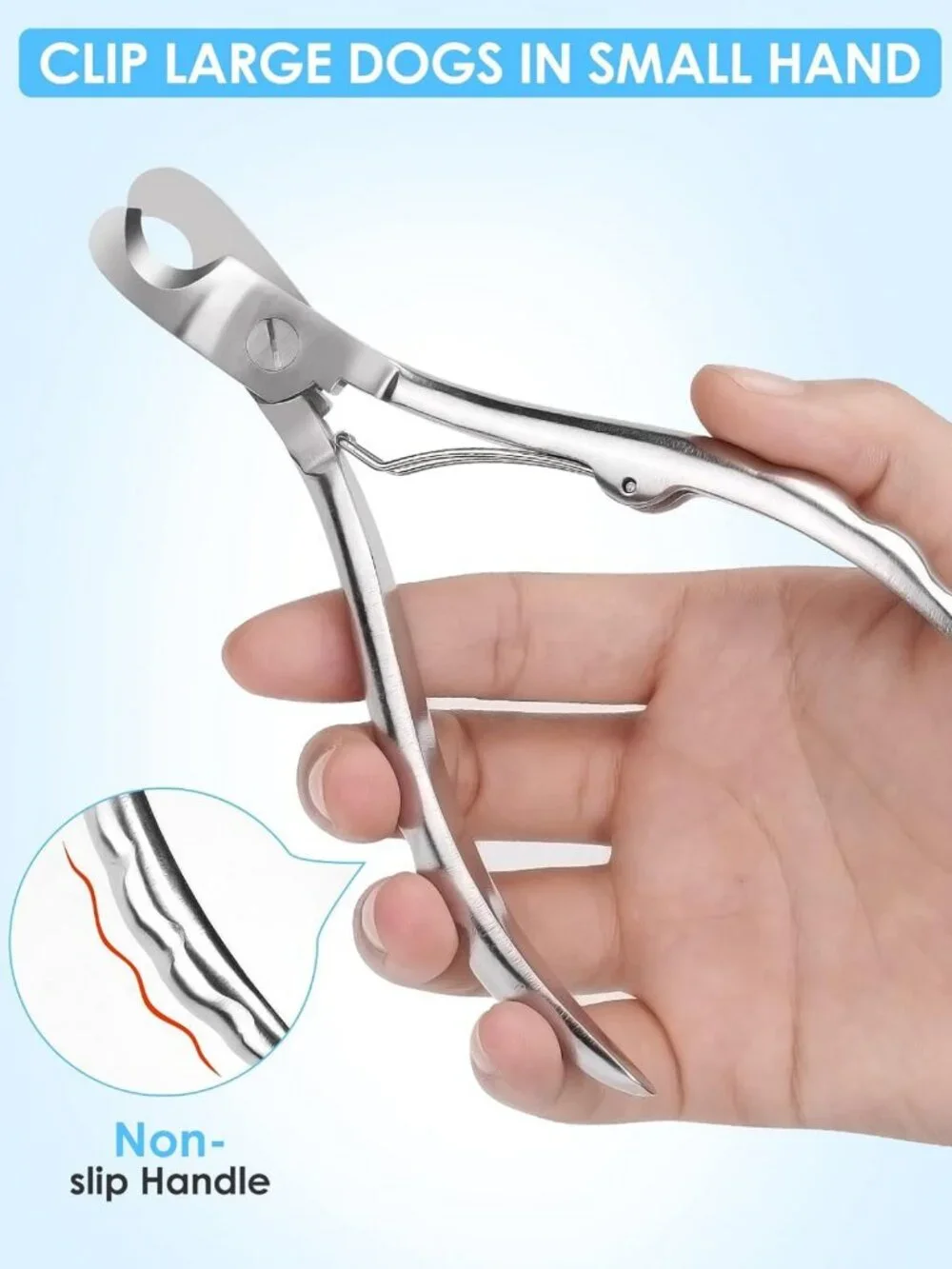 Heavy Duty Dog Nail Clippers for Large Breeds & Thick Nails - Professional